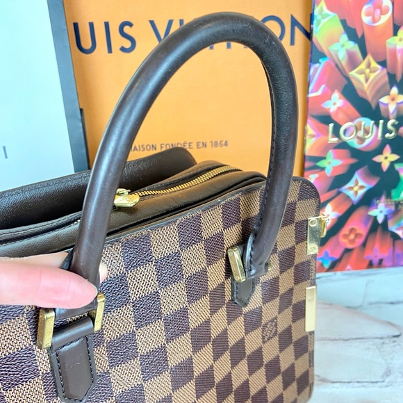 Louis Vuitton Damier Ebene Triana handbag crossbody with free strap and tassel - Picture 9 of 16